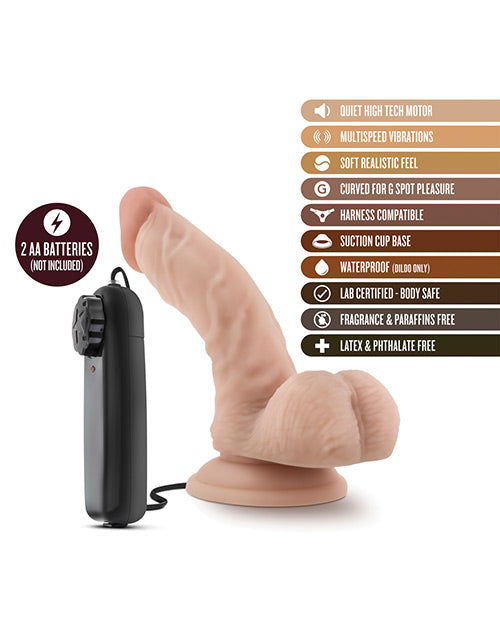 Dr. Ken 6.5" Vibrating Dildo - Vanilla