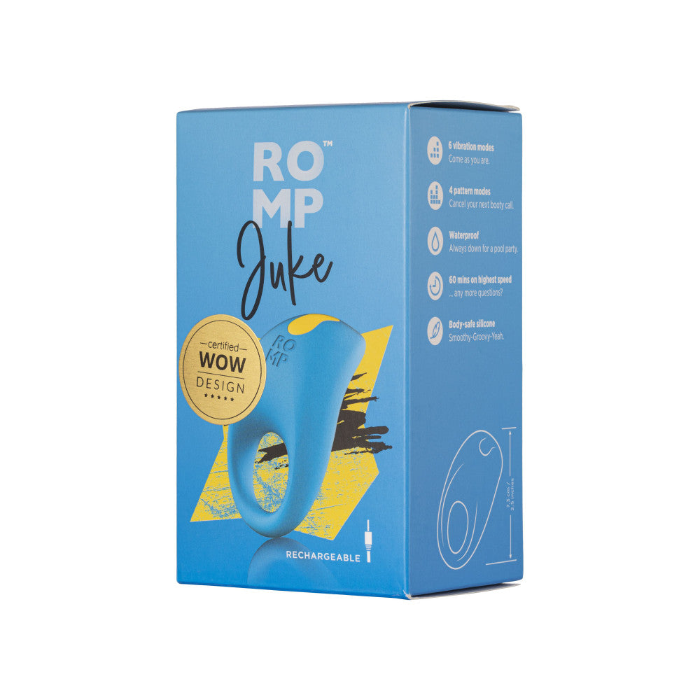 ROMP Juke Vibrating Cockring - Blue