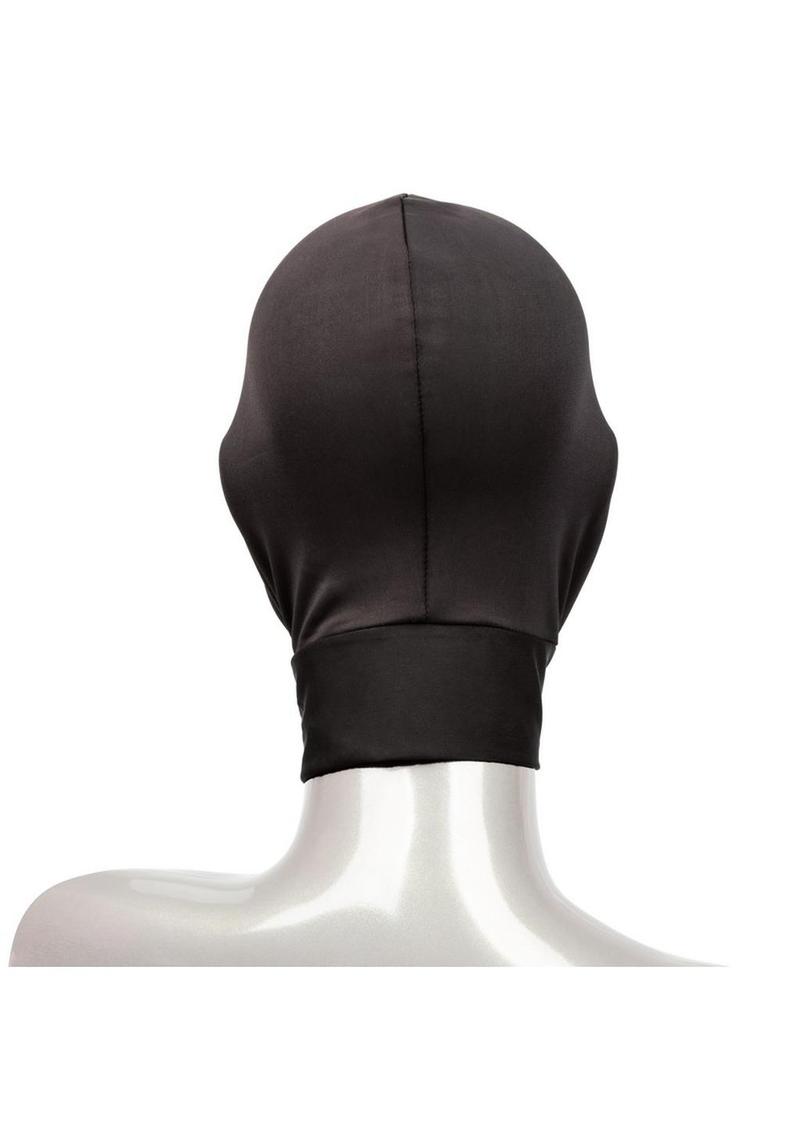 Boundless Black Spandex Hood With Open Mouth Design One Size