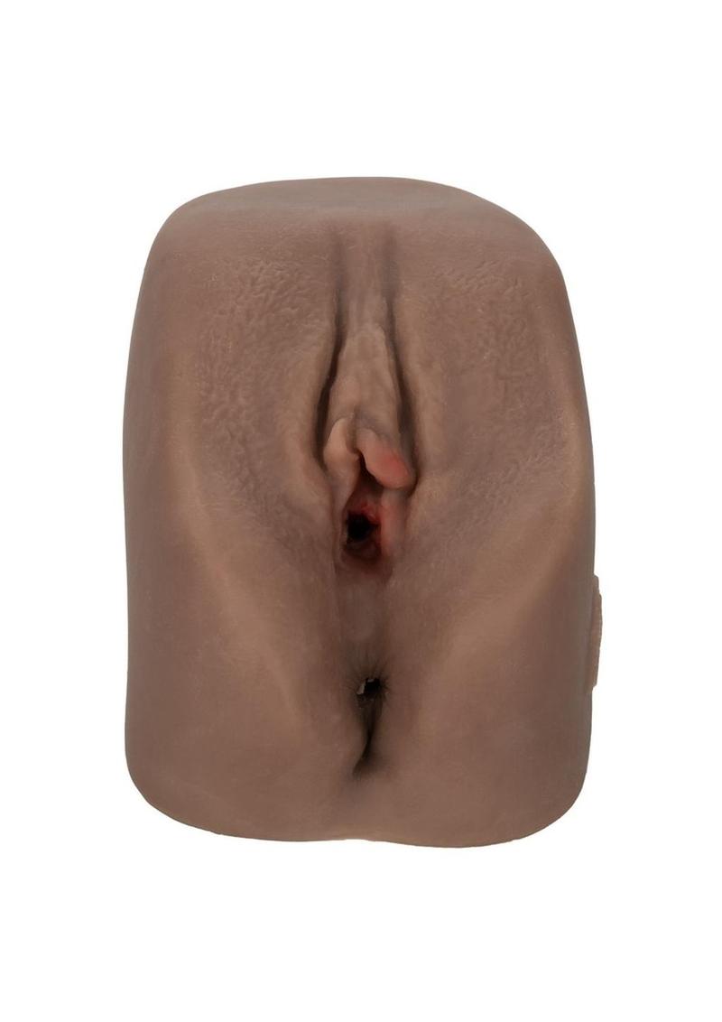Lacey's Afro-Centric Vibrating Masturbator With Bullet And Remote Control In Chocolate