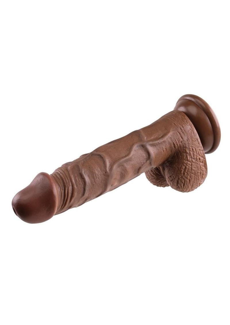 Envy Menswear 8" Realistic Dildo | Dual-Density | Chocolate