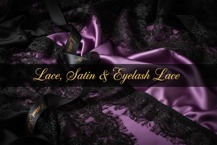 Lace, Satin & Eyelash Lace