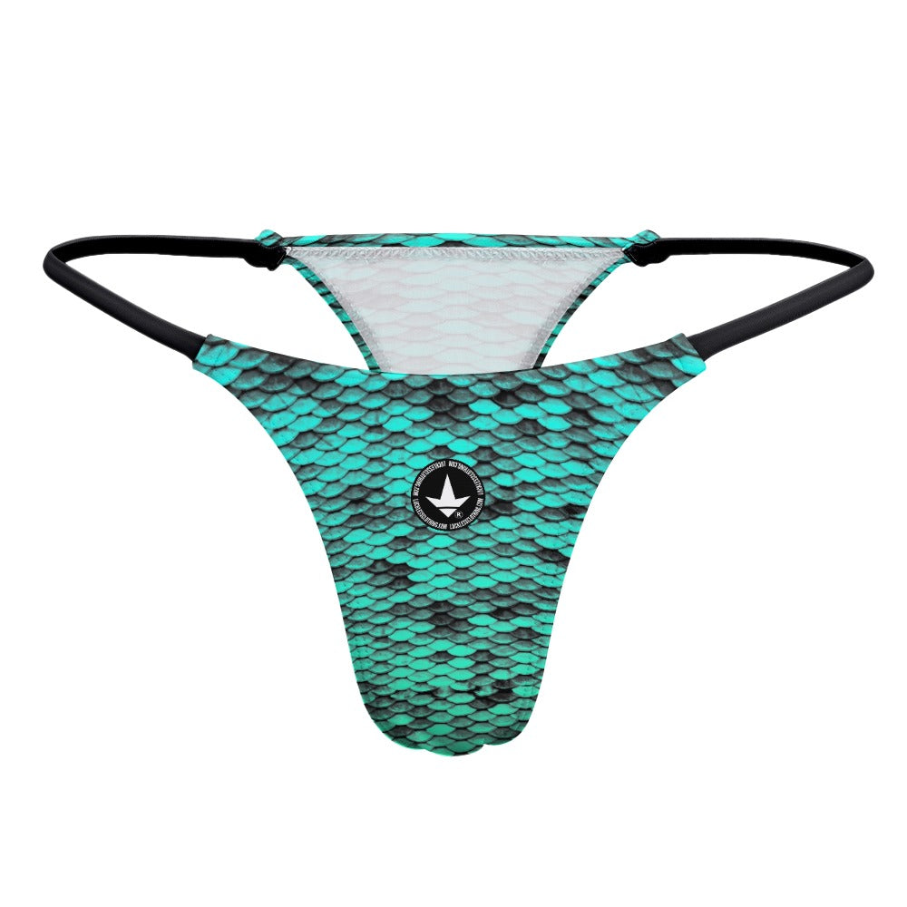 Skalez Print Polyester Thong With Seamless Fit And Elastic Waistband In Multicolor