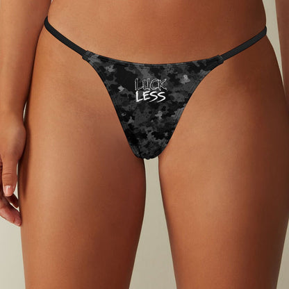 Tactical Camo Polyester Spandex Thong With Comfortable Seamless Fit