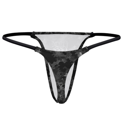 Tactical Camo Polyester Spandex Thong With Comfortable Seamless Fit