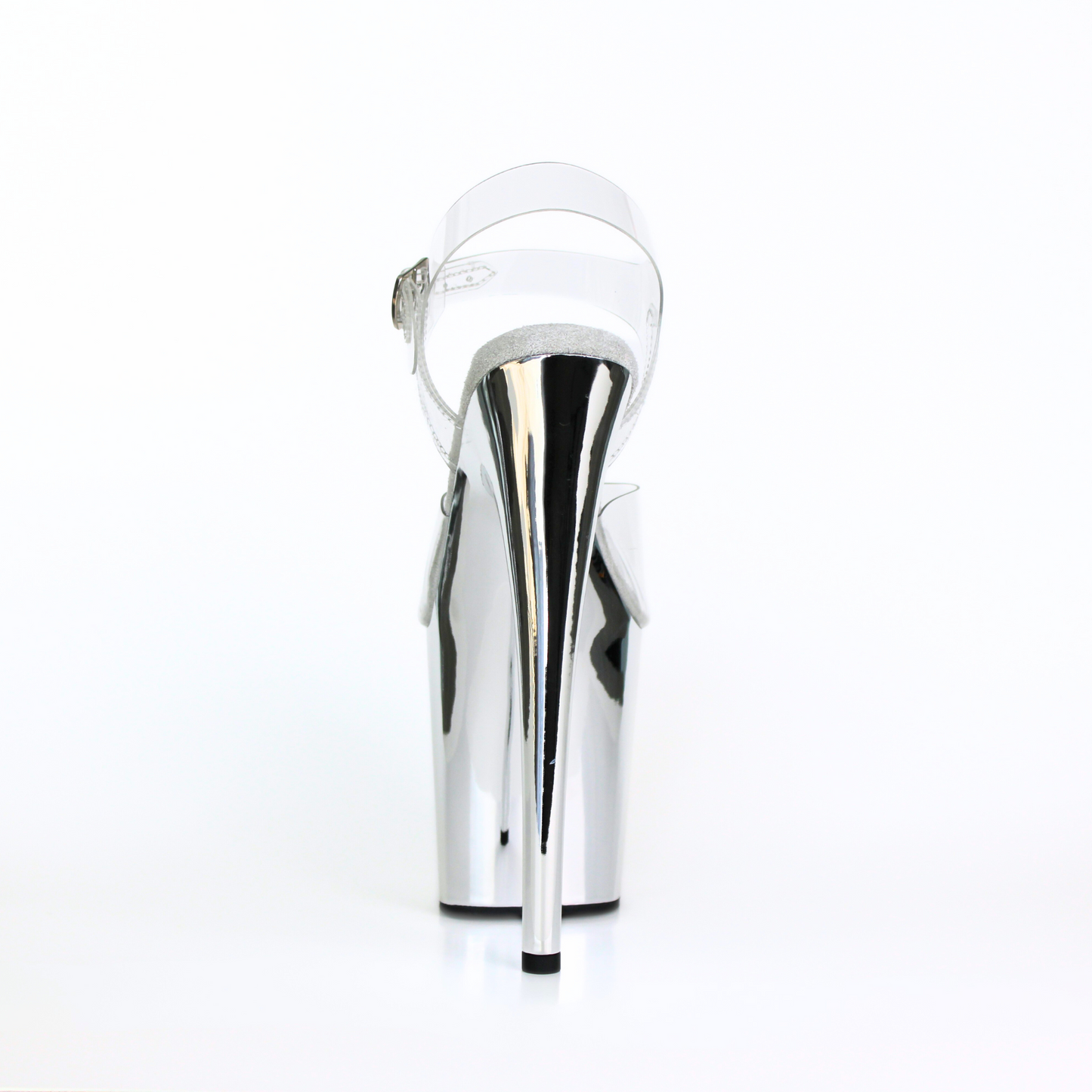 CHROME Silver Platform Heels - Classic Chrome Finish