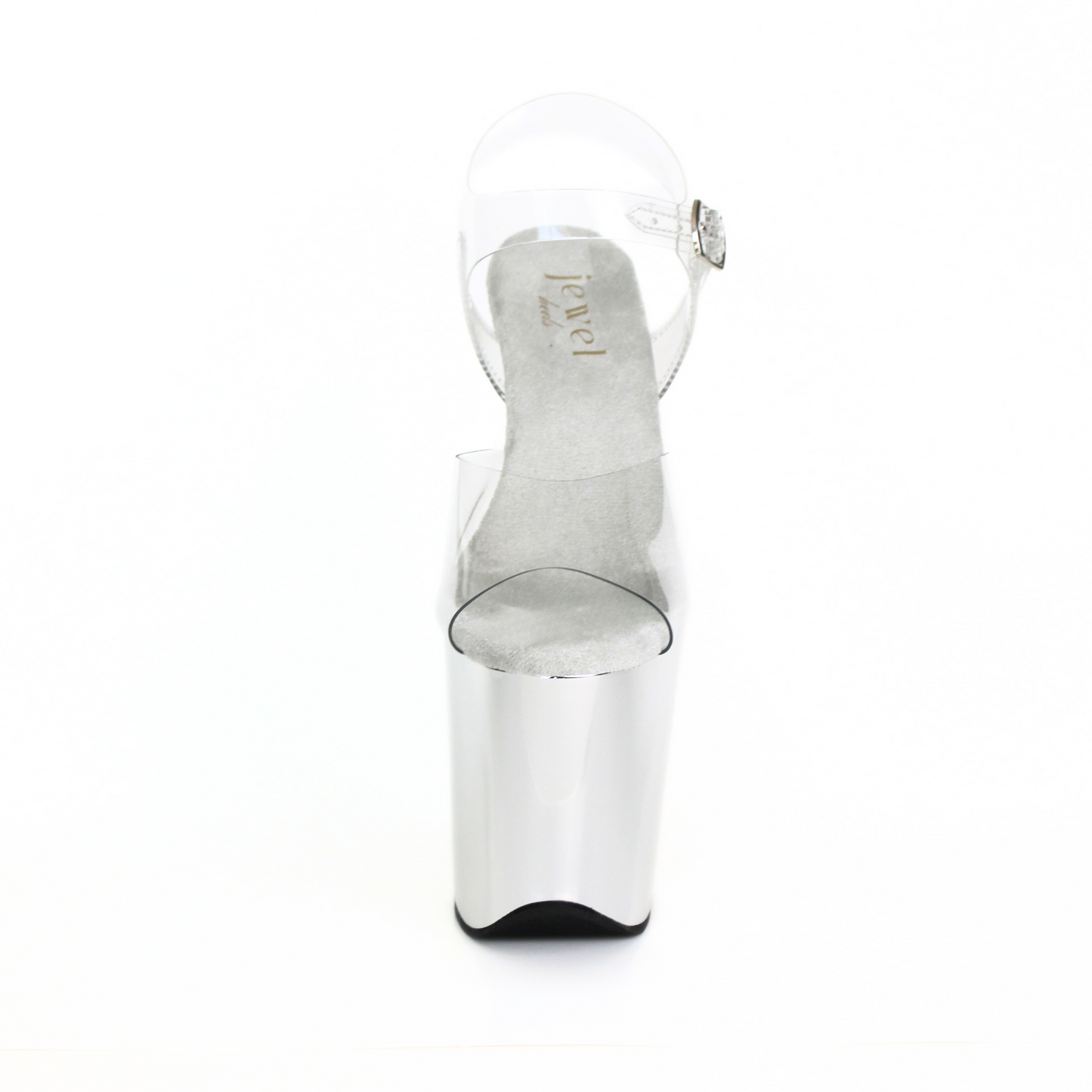 CHROME Silver Platform Heels - Classic Chrome Finish