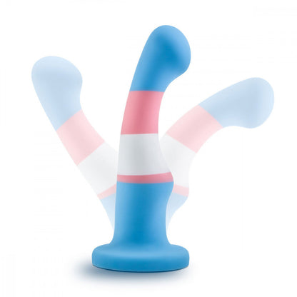 Blush Avant P2 Transgender Pride Silicone Dong - True Blue