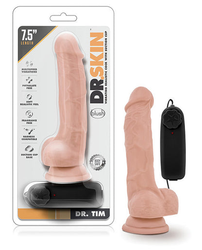 Dr. Tim 7.5" Vibrating Cock - Vanilla