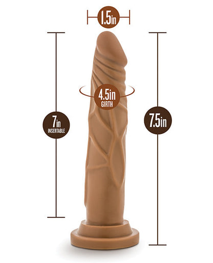 Dr. Skin Realistic Cock Basic 7.5" - Mocha