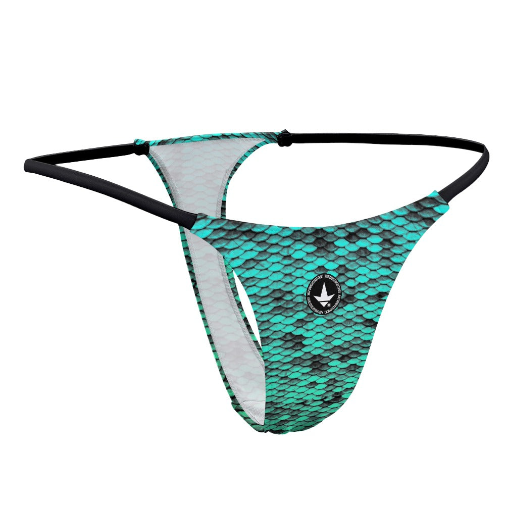 Skalez Print Polyester Thong With Seamless Fit And Elastic Waistband In Multicolor
