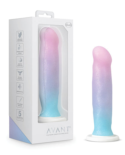 Blush Avant D17 Lucky Silicone Dildo - Pink/Blue