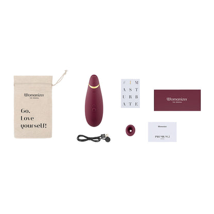 Womanizer Premium 2 stimulateur clitoridien - Bordeaux
