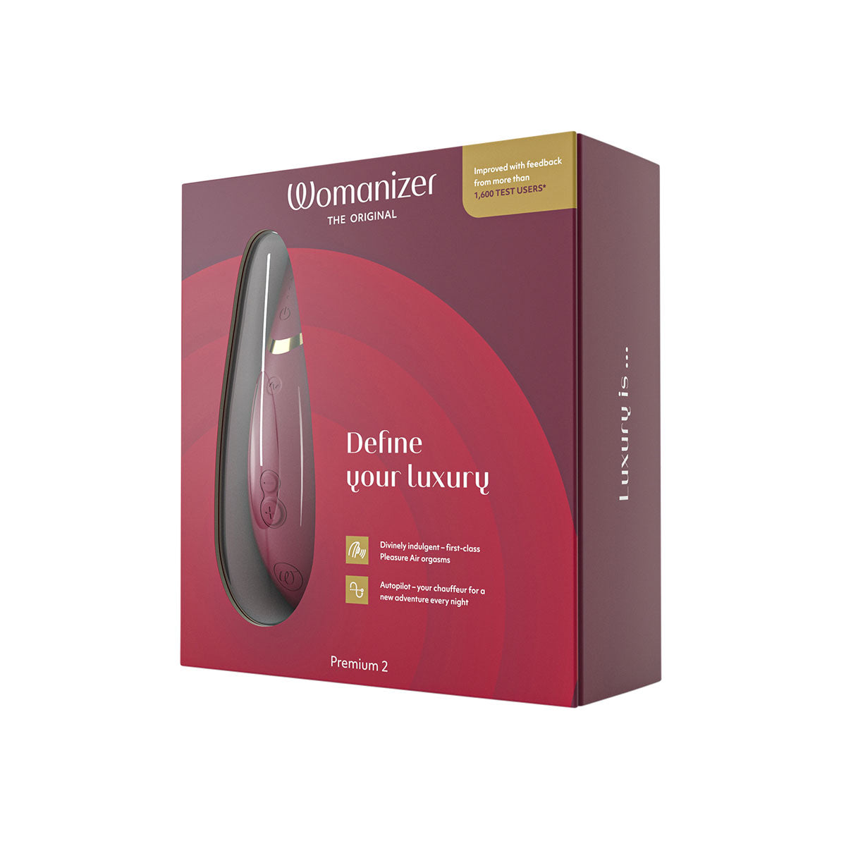 Womanizer Premium 2 stimulateur clitoridien - Bordeaux