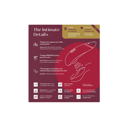 Womanizer Premium 2 stimulateur clitoridien - Bordeaux