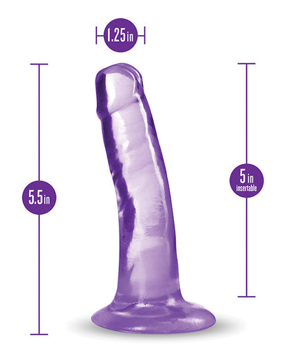 B Yours Plus 5.5" Hard n' Happy Dildo Purple