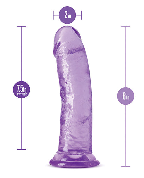 B Yours Plus 8" Roar N Ride Dildo - Purple