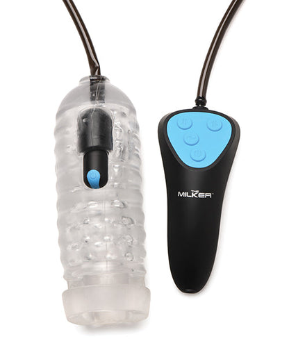LoveBotz Mini Handheld Milker Auto Suction Masturbator With Vibrating Bullet And Remote Control