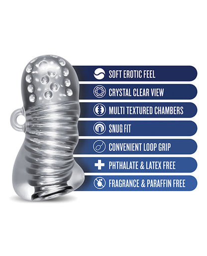 Blush Rize Squeezy Male Stroker - Clear