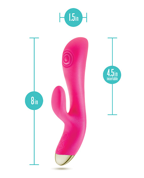 Blush Aria Pleasin' AF Rabbit Vibrator - Fuchsia