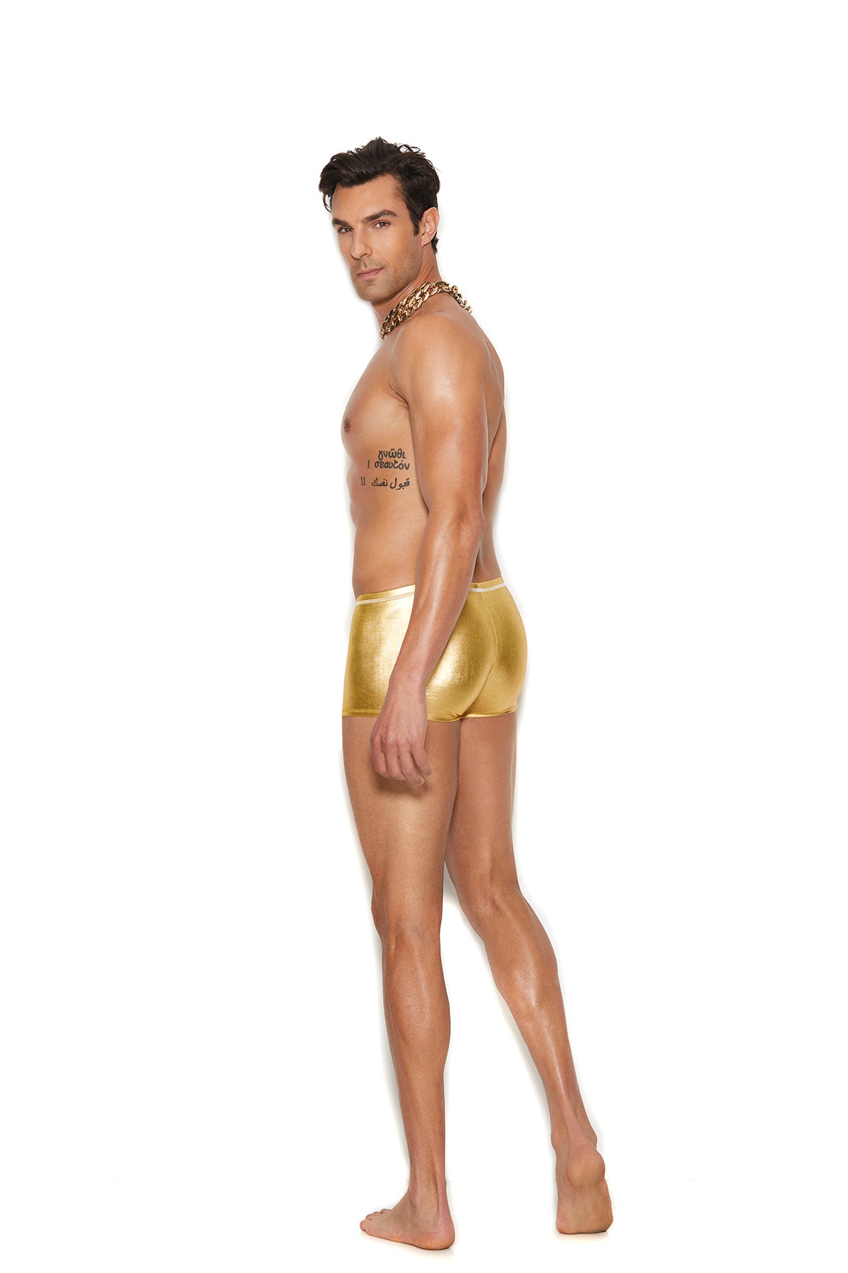 Elegant Moments Men's Lamé Boxer Brief