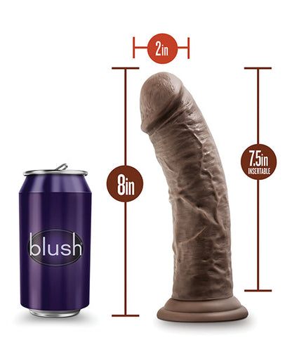 Dr. Skin Plus 8" Posable Dildo Brown