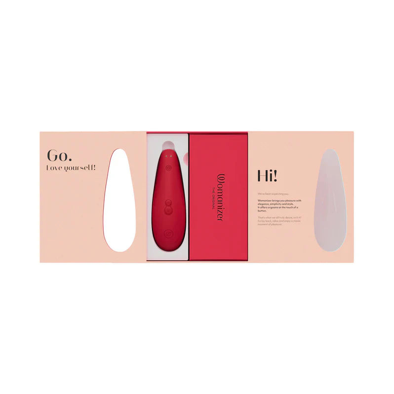Stimulateur clitoridien Womanizer x Marilyn Monroe Édition Spéciale Classic 2 - Rouge vif