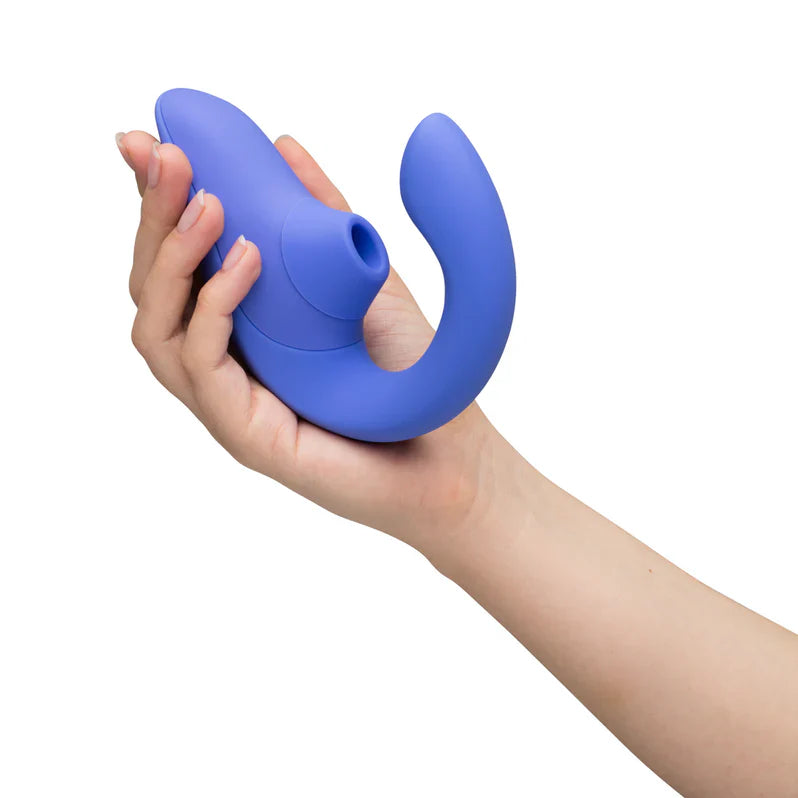 Womanizer Blend Pleasure Air Rabbit Vibrator - Vibrant Blue