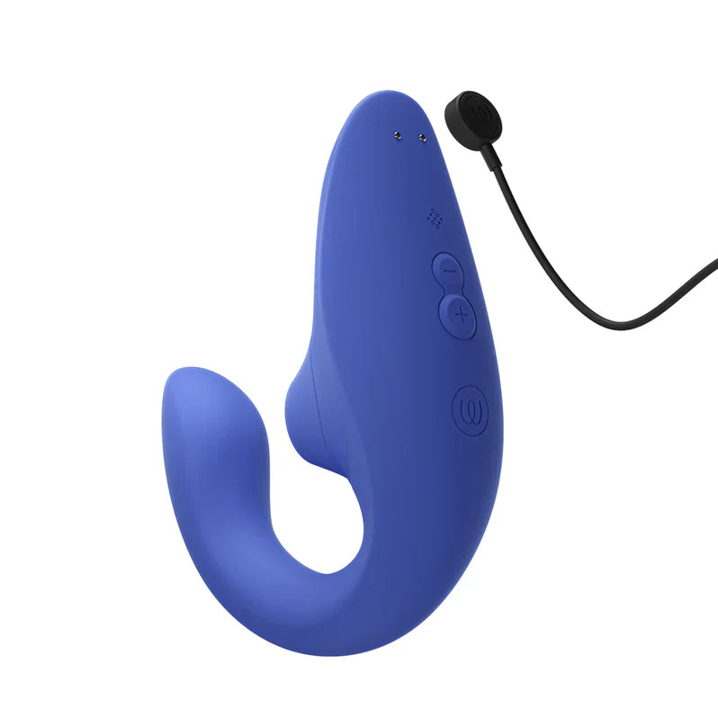 Womanizer Blend Pleasure Air Rabbit Vibrator - Vibrant Blue