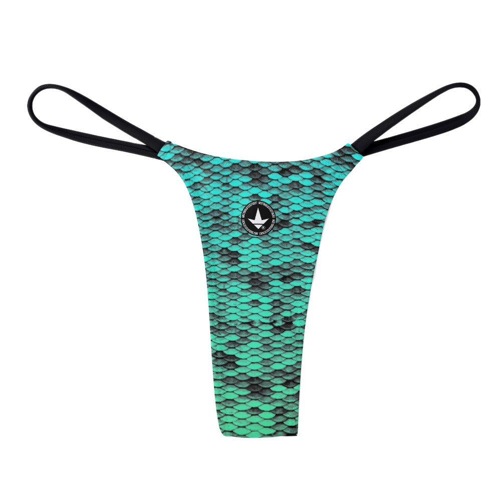 Skalez Print Polyester Thong With Seamless Fit And Elastic Waistband In Multicolor