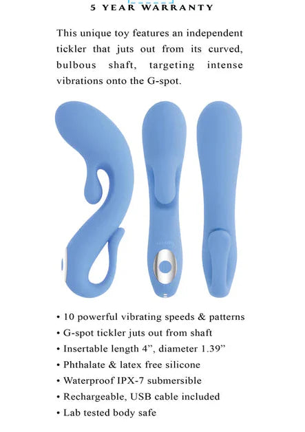 Selopa Smooth Operator Curved G-Spot Vibrator With Tickler