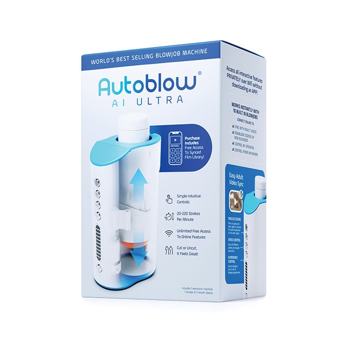 Autoblow AI Ultra Blowjob Machine With WiFi Sync Video And Voice Control In White
