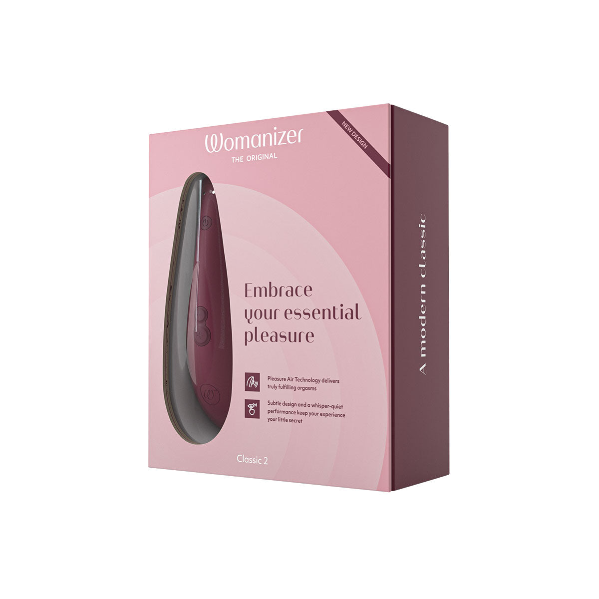Womanizer Classic 2 Clitoral Stimulator - Bordeaux