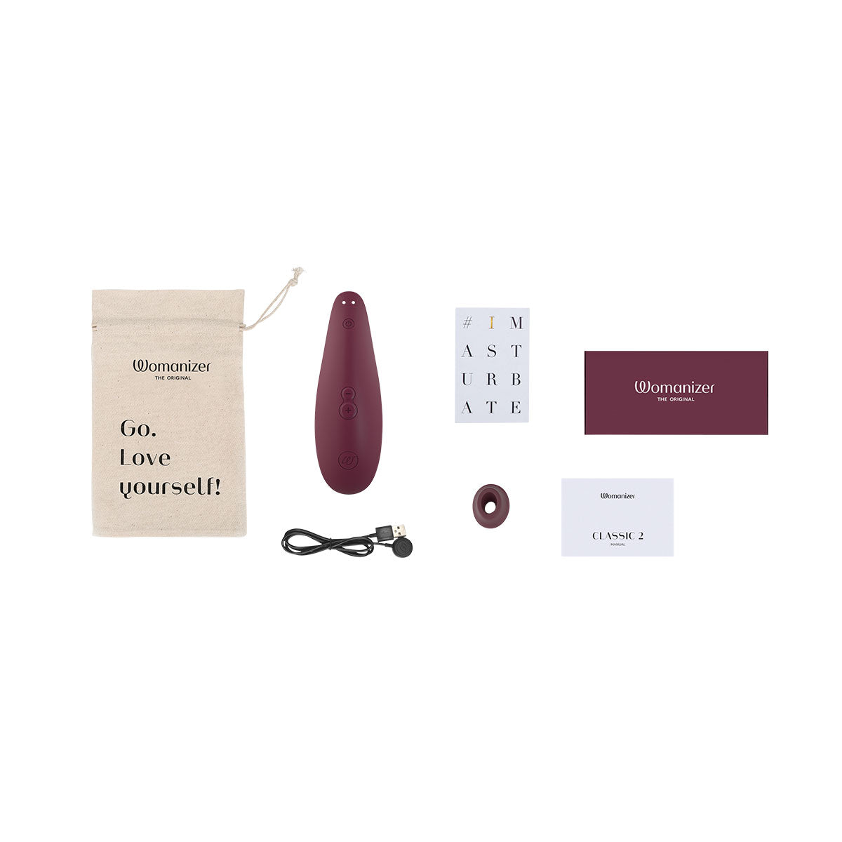Womanizer Classic 2 Clitoral Stimulator - Bordeaux