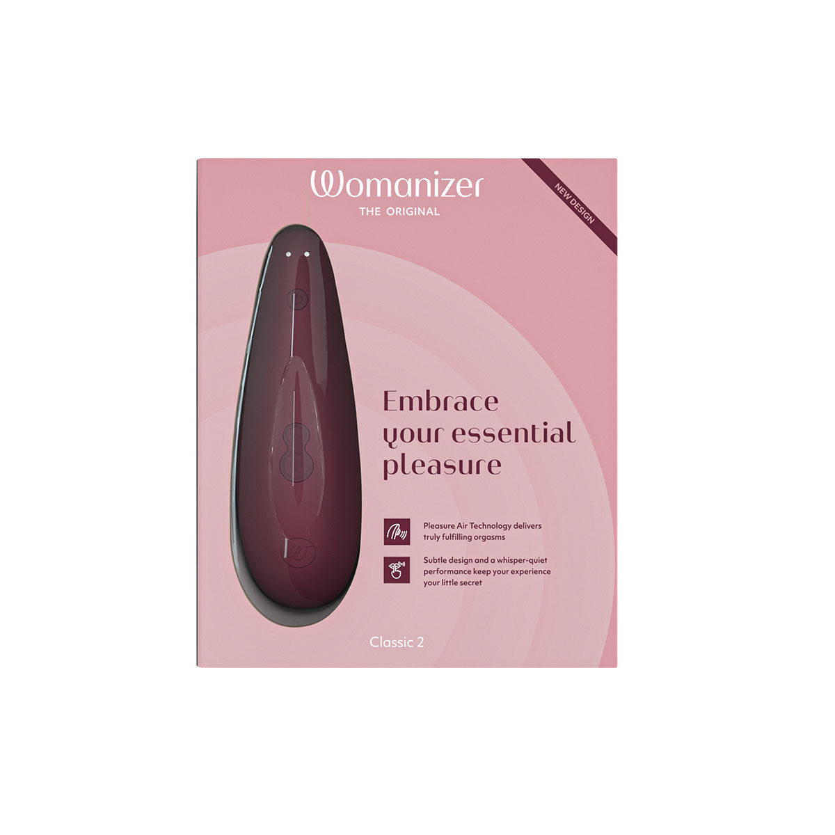 Womanizer Classic 2 Clitoral Stimulator - Bordeaux