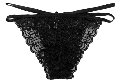 Lace Cheeky with Elastic Straps, XS-2X