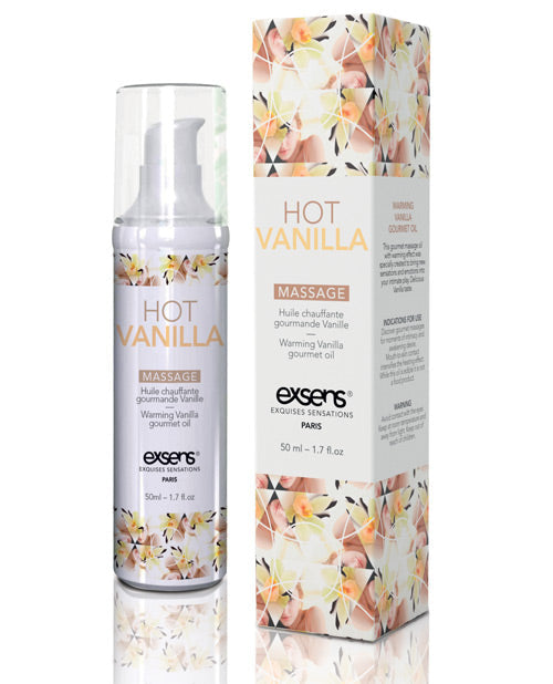 EXSENS Paris Huile de Massage Chauffante – Vanille Chaude