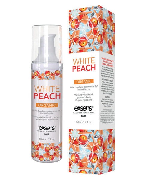 EXSENS of Paris Huile de Massage Bio - 50 ml Pêche Blanche