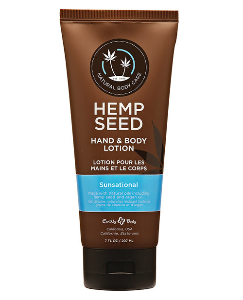 Lotion Mains & Corps Earthly Body – Tube de 7 oz Sunsational