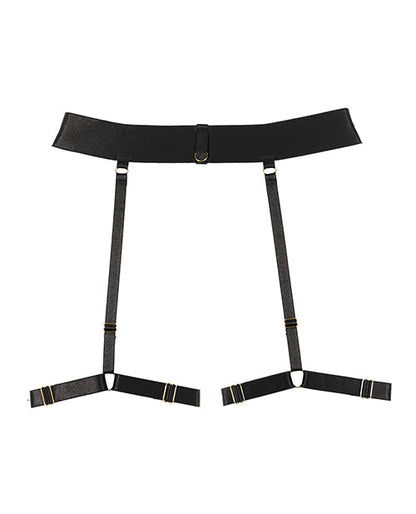 Adore Bombshell Garter Belt w/Leg Bands Black O/S