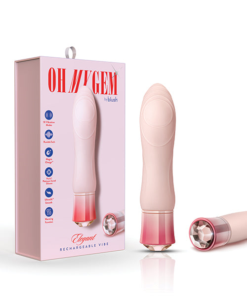 Oh My Gem Elegant Morganite Crystal Vibrator By Blush