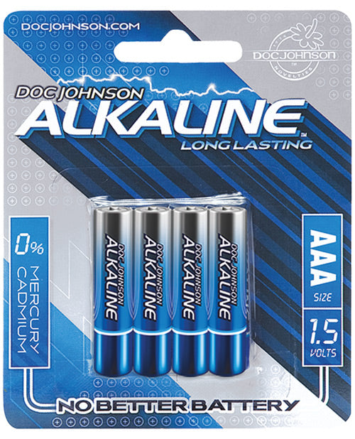 Piles alcalines Doc Johnson - AAA pack de 4