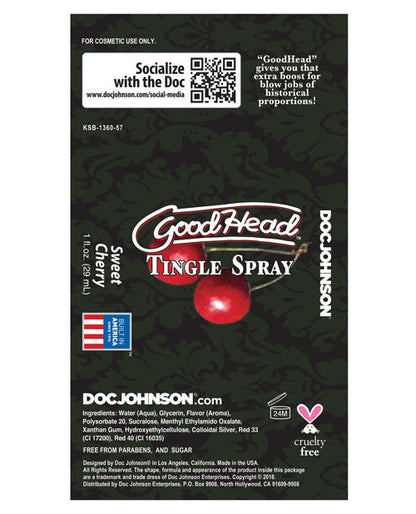 GoodHead Tingle Spray - Sweet Cherry