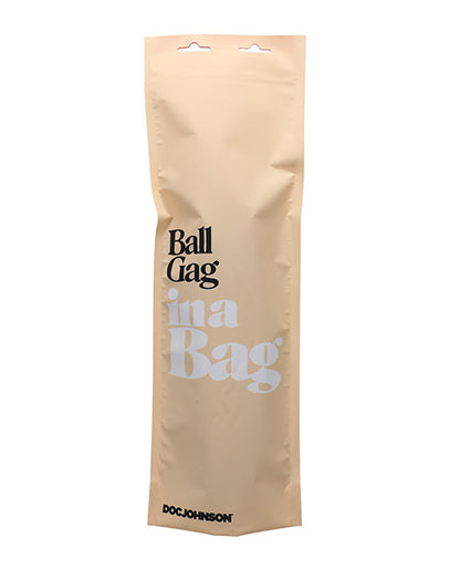 Doc Johnson Faux Leather Ball Gag In A Bag