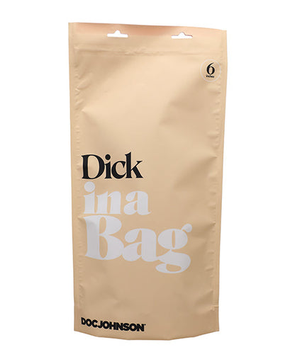 Doc Johnson Dick In A Bag 6" Clear Dildo