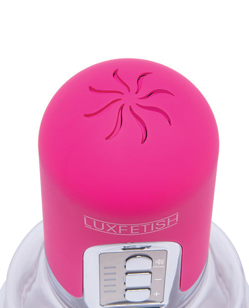 Lux Fetish Rechargeable 4-Function Automatic Pump With Clit Clamp