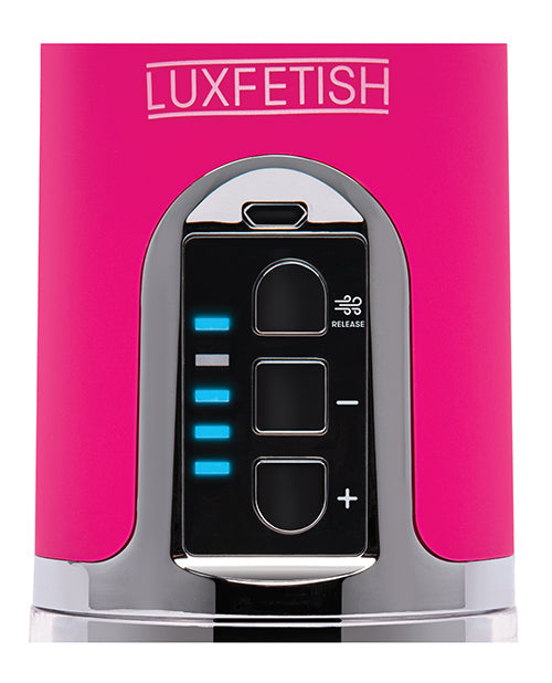 Lux Fetish Rechargeable 4-Function Automatic Pump With Clit Clamp