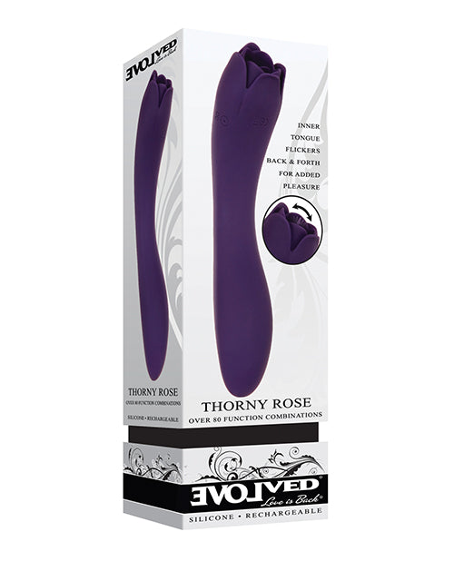 Masseur double extrémité Evolved Thorny Rose - Violet