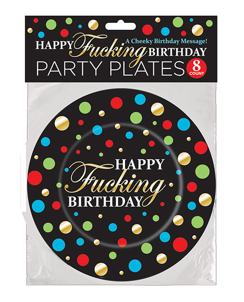Happy Fucking Birthday Plates — Pack of 8
