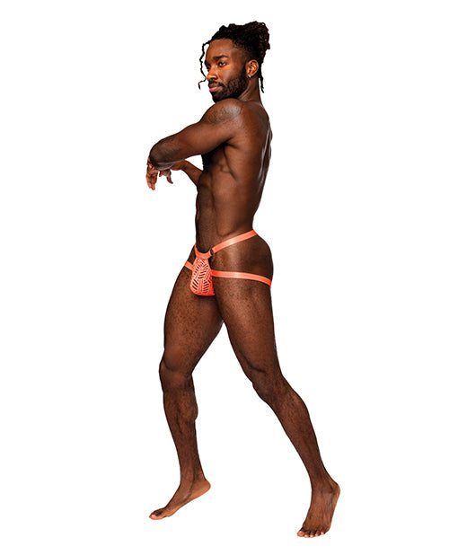 Jockstrap Rude Awakening maille fluo orange S/M